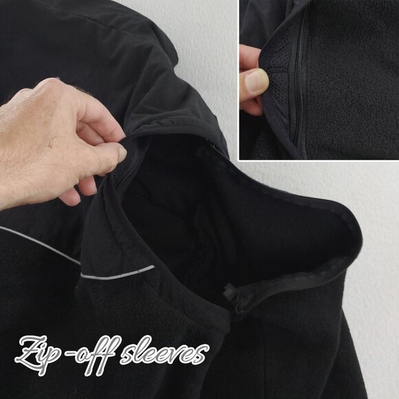 SCOTTeVEST Fleece Jacket TEC Convertible Zip Sleeves SeV Men's XXL NWOT - Picture 6 of 12